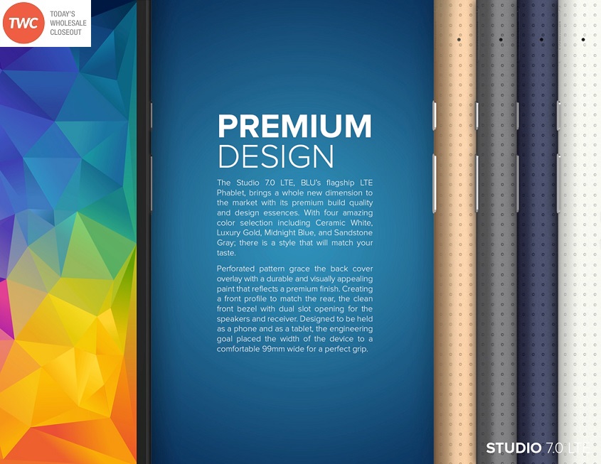Blu Studio Wholesale BLU Studio 7-hd 4g-lte Refurb | TG Wireless