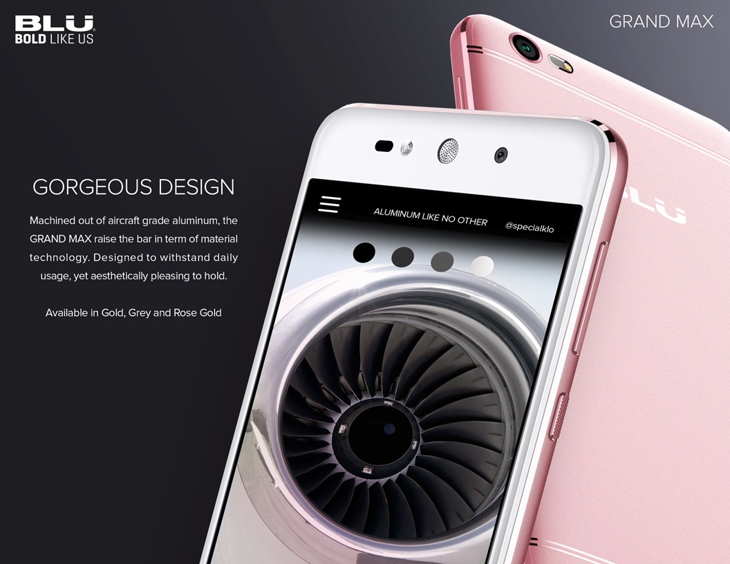 Lablu Frand Wholesale BLU Grand MAX G110Q 4G Gold | TG Wireless